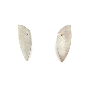 CZ Leaf Earrings-Earrings-Kacper Schiffers-Pistachios