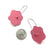 Camellia Flower Patch Earrings - Hot Pink-Earrings-Jess Dare-Pistachios