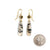 Captured Diamond Earrings with Montana Agate-Earrings-Hilary Finck-Pistachios