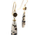 Captured Diamond Earrings with Montana Agate-Earrings-Hilary Finck-Pistachios