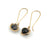 Captured Tourmalated Quartz Orb Earrings-Earrings-Hilary Finck-Pistachios