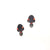 Carnelian Weeble Studs-Earrings-Karen Gilbert-Pistachios