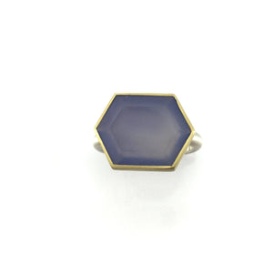 Chalcedony Ring - Large-Rings-Heather Guidero-Pistachios