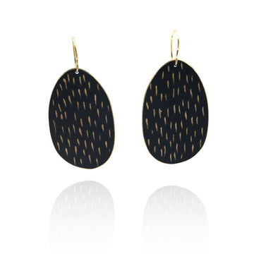 Charcoal Scratch-Away Earrings