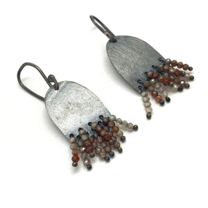 Cinnamon Fringe Earrings-Earrings-Karen Gilbert-Pistachios