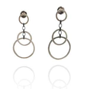 Circle Link Earrings - Small-Earrings-Heather Guidero-Pistachios