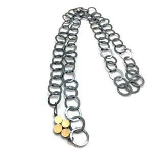 Circles Chain Link Necklace-Necklaces-Elisa Bongfeldt-Pistachios