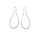 Closed Loop Earrings - Silver/Gold-Earrings-Veronika Majewska-Pistachios