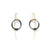 Coil Cable Earrings - Gold/Black-Earrings-Ewa Wisniewska-Pistachios