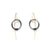 Coil Cable Earrings - Gold/Black-Earrings-Ewa Wisniewska-Pistachios