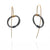 Coil Cable Earrings - Gold/Black-Earrings-Ewa Wisniewska-Pistachios