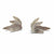 Concave Wing Earrings - Silver-Earrings-Oliwia Kuczynska-Pistachios