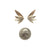 Convex Wing Earrings - Silver-Earrings-Oliwia Kuczynska-Pistachios