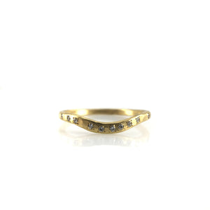 Curved Diamond Ring-Rings-Yasuko Azuma-Pistachios