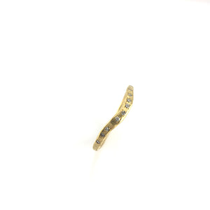Curved Diamond Ring-Rings-Yasuko Azuma-Pistachios