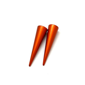 Custom Earrings - Extra Cones-Earrings-Reinhard Gremli-Orange-Pistachios
