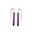 Custom Earrings - Rod Base-Earrings-Reinhard Gremli-Purple-Pistachios