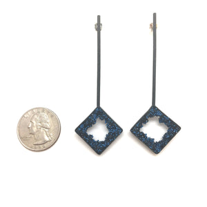 Diamond Caviar Drops- Royal Blue-Earrings-Jessica Armstrong-Pistachios
