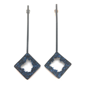 Diamond Caviar Drops- Royal Blue-Earrings-Jessica Armstrong-Pistachios