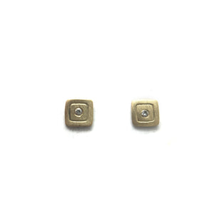 Diamond/Gold Studs-Earrings-Heather Guidero-Pistachios