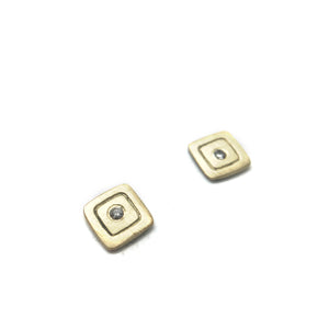 Diamond/Gold Studs-Earrings-Heather Guidero-Pistachios