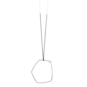 Dipped Open Pebble Necklace - Silver-Necklaces-Gabrielle Desmarais-Pistachios