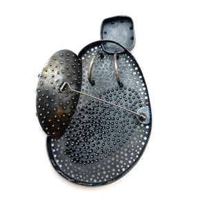"Dots" Silver Necklace and Brooch-Necklaces-So Young Park-Pistachios