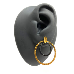 Double Circle Earrings-Earrings-Sowon Joo-Pistachios