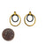 Double Circle Earrings-Earrings-Sowon Joo-Pistachios