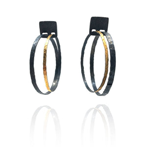 Double Hoop Earrings-Earrings-Heather Guidero-Pistachios