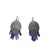 Double Oval Lapis Fringe Earrings-Earrings-Karen Gilbert-Pistachios