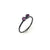 Double Studded Stacking Ring - Stone Options Available-Rings-Emily Rogstad-Lab Grown White Sapphire Size 5.25-Pistachios