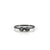 Double Studded Stacking Ring - Stone Options Available-Rings-Emily Rogstad-Lab Grown White Sapphire Size 5.25-Pistachios