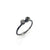 Double Studded Stacking Ring - Stone Options Available-Rings-Emily Rogstad-Lab Grown White Sapphire Size 5.25-Pistachios