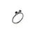 Double Studded Stacking Ring - Stone Options Available-Rings-Emily Rogstad-Lab Grown White Sapphire Size 5.25-Pistachios