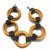 Dyed Rubber and Steel Mesh Bracelet-Bracelets-Sandra Salaices-Pistachios