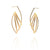 Ellipse Cage Earrings - Gold-Earrings-Veronika Majewska-Pistachios