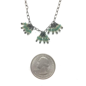 Emerald & Peridot Spark Necklace-Necklaces-Joanna Gollberg-Pistachios