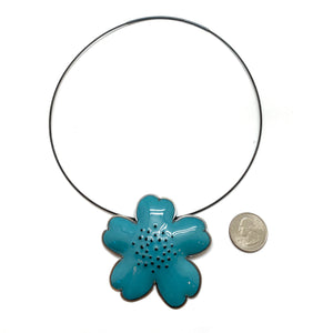 Enamel Flower Necklace-Necklaces-Lisa Crowder-Pistachios
