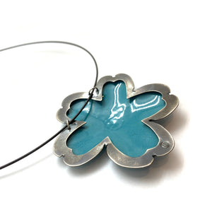 Enamel Flower Necklace-Necklaces-Lisa Crowder-Pistachios