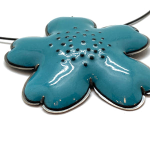 Enamel Flower Necklace-Necklaces-Lisa Crowder-Pistachios