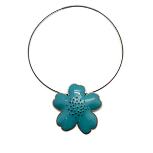 Enamel Flower Necklace-Necklaces-Lisa Crowder-Pistachios