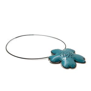 Enamel Flower Necklace-Necklaces-Lisa Crowder-Pistachios