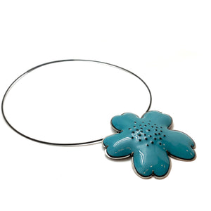 Enamel Flower Necklace-Necklaces-Lisa Crowder-Pistachios