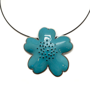 Enamel Flower Necklace-Necklaces-Lisa Crowder-Pistachios