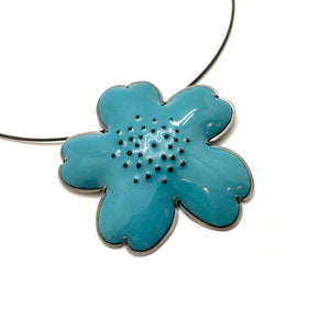 Enamel Flower Necklace-Necklaces-Lisa Crowder-Pistachios