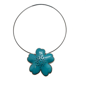 Enamel Flower Necklace-Necklaces-Lisa Crowder-Pistachios