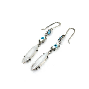 Evil Eye Drop Earrings-Earrings-Joanna Gollberg-Pistachios