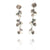 Extra Long Climbing Petals - Silver-Earrings-Oliwia Kuczynska-Pistachios