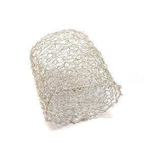 Extra Wide Silver Woven Cuff-Bracelets-Kathryn Stanko-Pistachios
